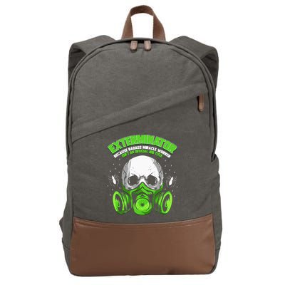 Exterminator Gift for Pest Controller Profession Cotton Canvas Backpack
