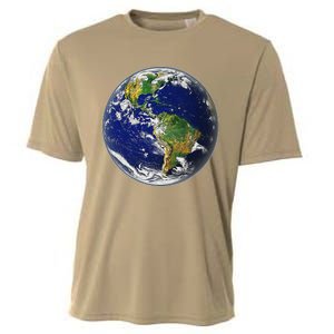 Earth Globe For Earth Day Cooling Performance Crew T-Shirt