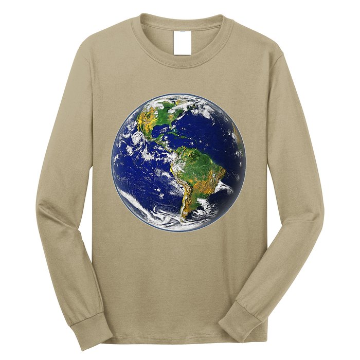 Earth Globe For Earth Day Long Sleeve Shirt