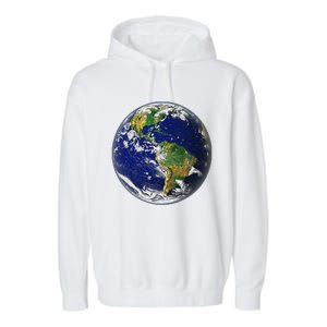 Earth Globe For Earth Day Garment-Dyed Fleece Hoodie