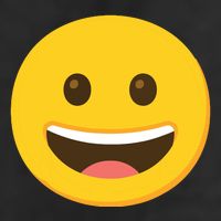 Emoticon Grinning Face Happy 7 Panel Mesh Trucker Snapback Hat