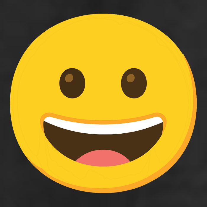 Emoticon Grinning Face Happy 7 Panel Mesh Trucker Snapback Hat