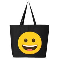 Emoticon Grinning Face Happy 25L Jumbo Tote