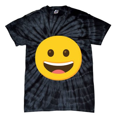 Emoticon Grinning Face Happy Tie-Dye T-Shirt