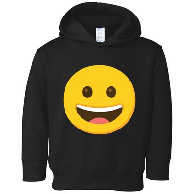 Emoticon Grinning Face Happy Toddler Hoodie