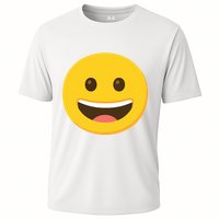 Emoticon Grinning Face Happy Cooling Performance Crew T-Shirt