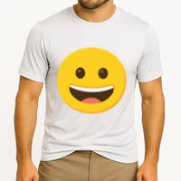 Emoticon Grinning Face Happy Cooling Performance Crew T-Shirt