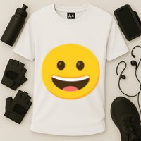 Emoticon Grinning Face Happy Cooling Performance Crew T-Shirt