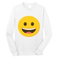 Emoticon Grinning Face Happy Long Sleeve Shirt