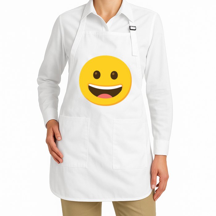 Emoticon Grinning Face Happy Apron