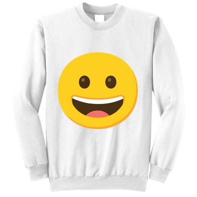 Emoticon Grinning Face Happy Sweatshirt