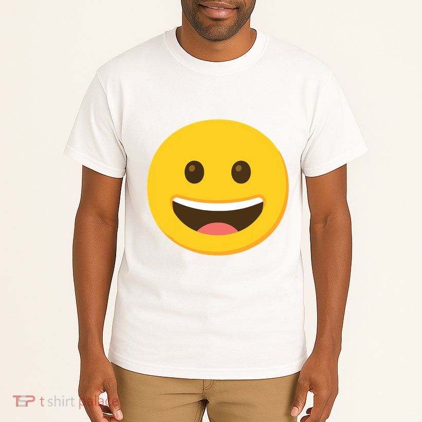 Emoticon Grinning Face Happy Tall T-Shirt