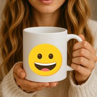 Emoticon Grinning Face Happy Mug
