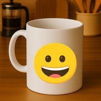 Emoticon Grinning Face Happy Mug