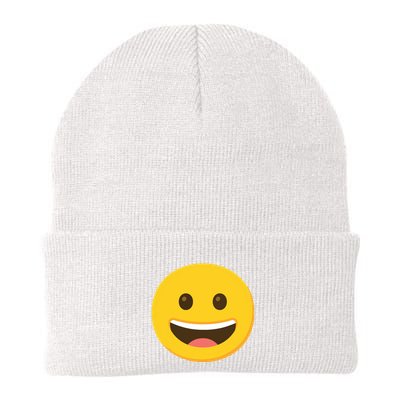 Emoticon Grinning Face Happy Beanie