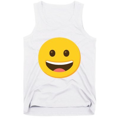 Emoticon Grinning Face Happy Tank Top