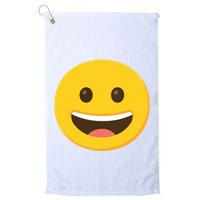 Emoticon Grinning Face Happy Golf Towel