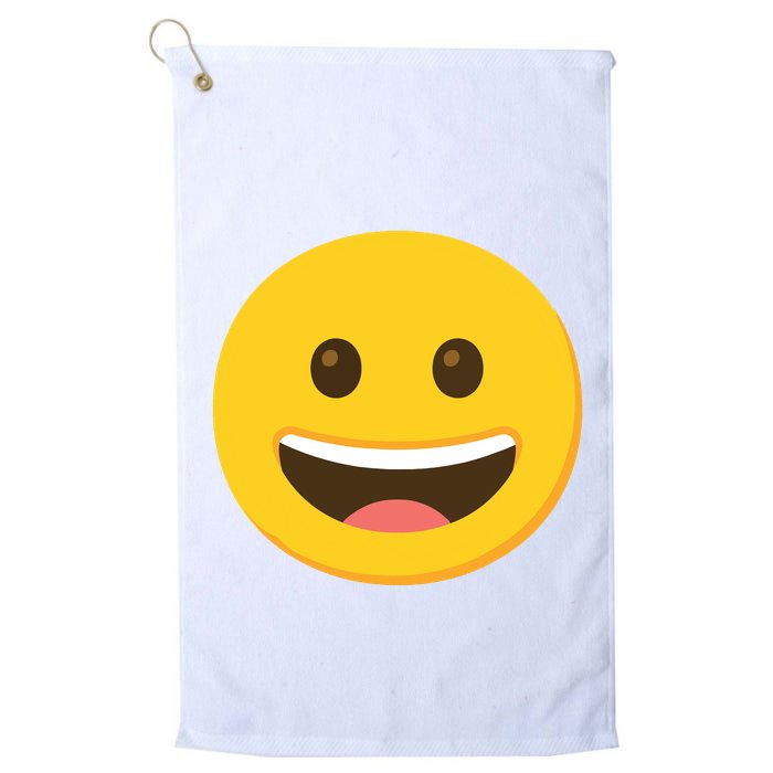 Emoticon Grinning Face Happy Golf Towel