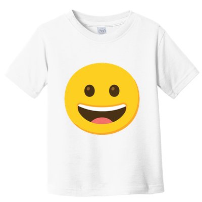 Emoticon Grinning Face Happy Toddler T-Shirt