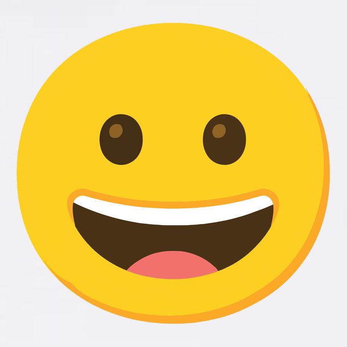 Emoticon Grinning Face Happy Short Acrylic Beanie