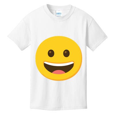 Emoticon Grinning Face Happy Kids T-Shirt