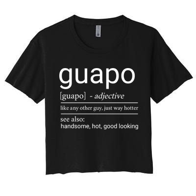 El Guapo Funny Definition Crop Top