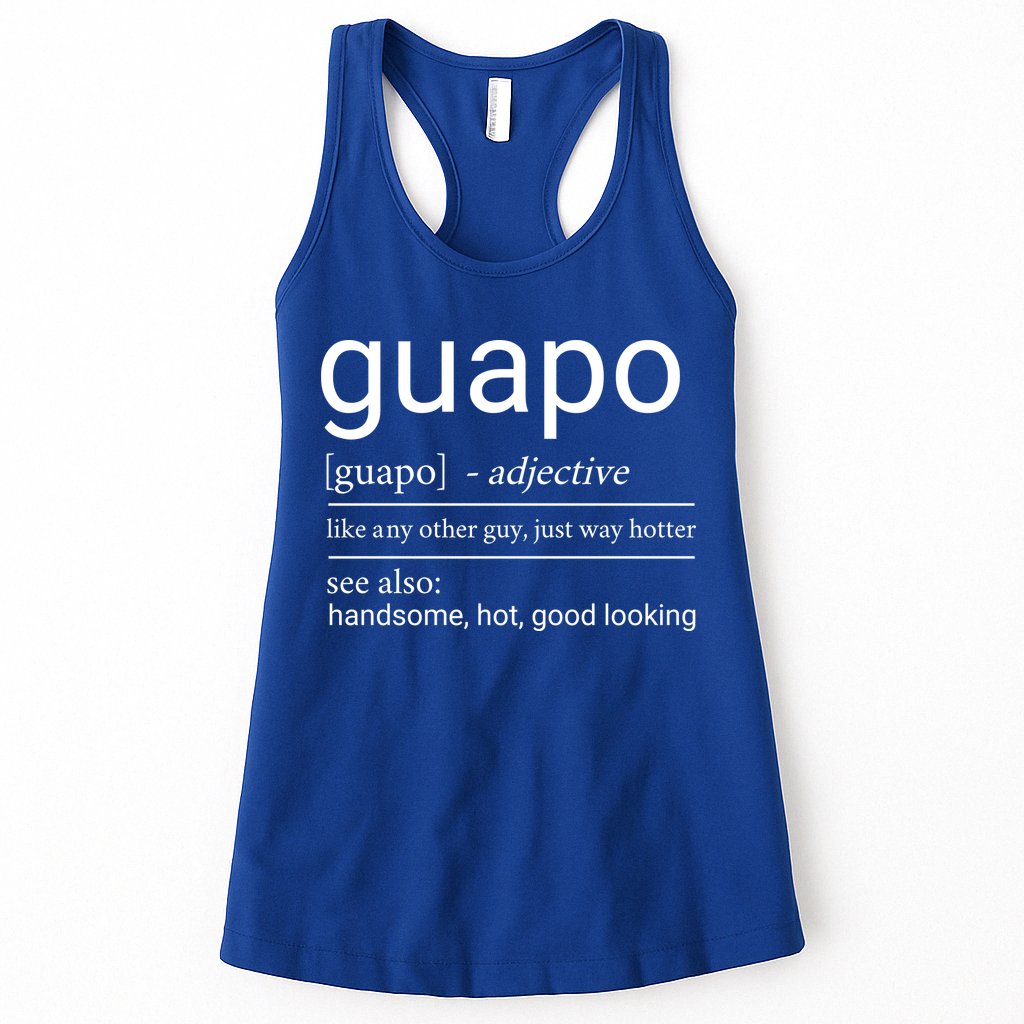 El Guapo Funny Definition Womens Tank Top