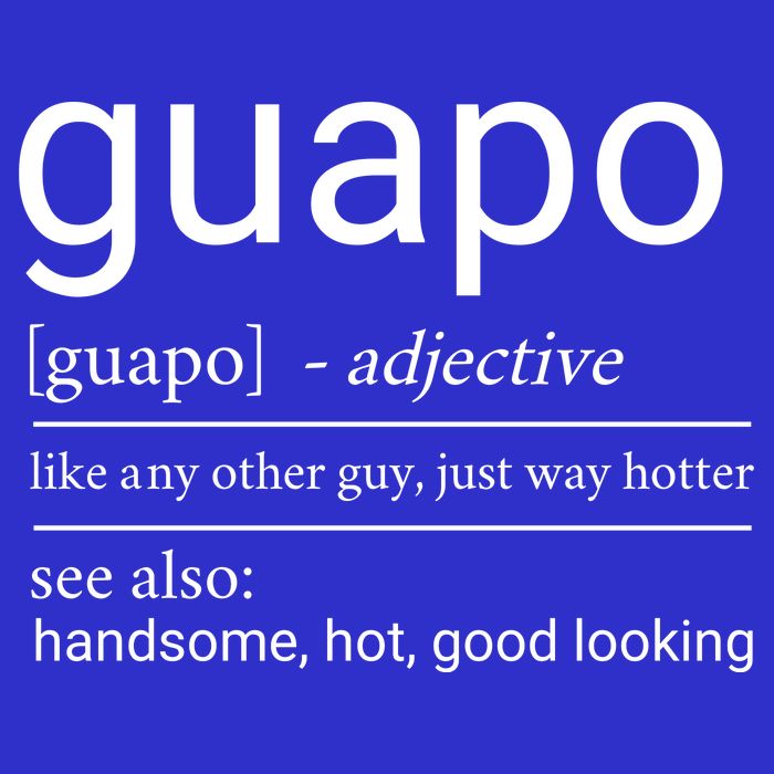 El Guapo Funny Definition Short Acrylic Beanie