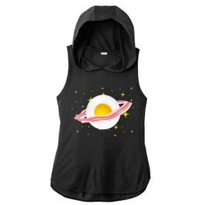 Egg Bacon Planet Ladies PosiCharge Tri-Blend Wicking Draft Hoodie Tank