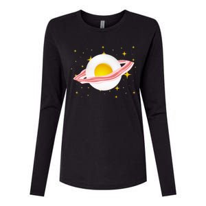 Egg Bacon Planet Womens Cotton Relaxed Long Sleeve T-Shirt