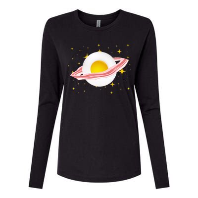 Egg Bacon Planet Womens Cotton Relaxed Long Sleeve T-Shirt