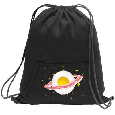 Egg Bacon Planet Sweatshirt Cinch Pack Bag