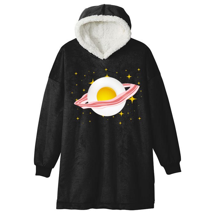 Egg Bacon Planet Hooded Wearable Blanket