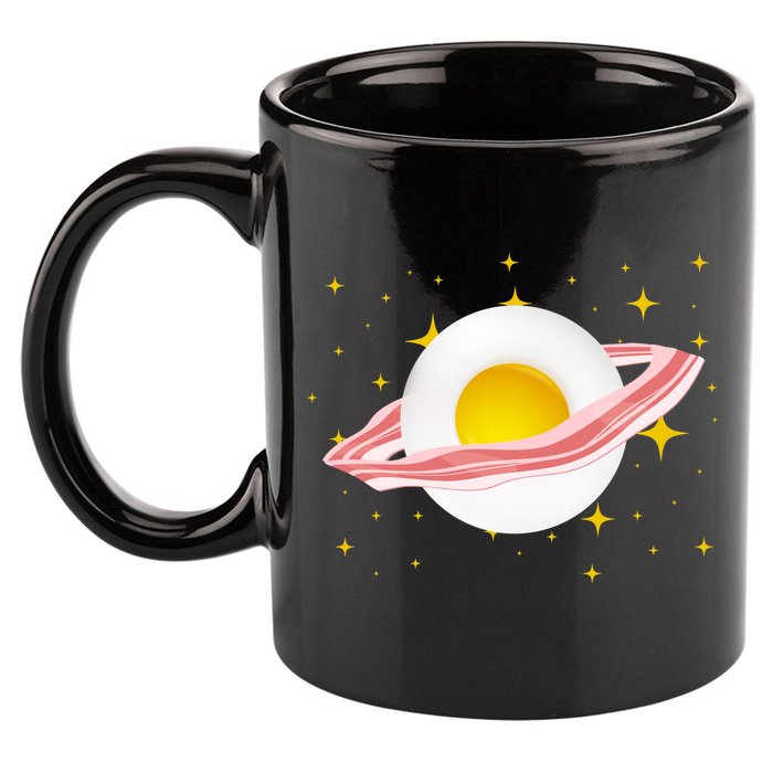 Egg Bacon Planet 11oz C Handle Ceramic Mug