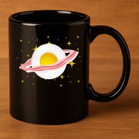 Egg Bacon Planet 11oz C Handle Ceramic Mug