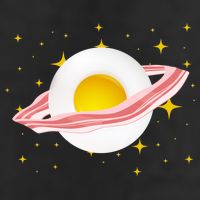 Egg Bacon Planet 11oz C Handle Ceramic Mug