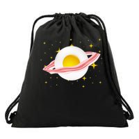 Egg Bacon Planet Drawstring Bag