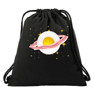 Egg Bacon Planet Drawstring Bag