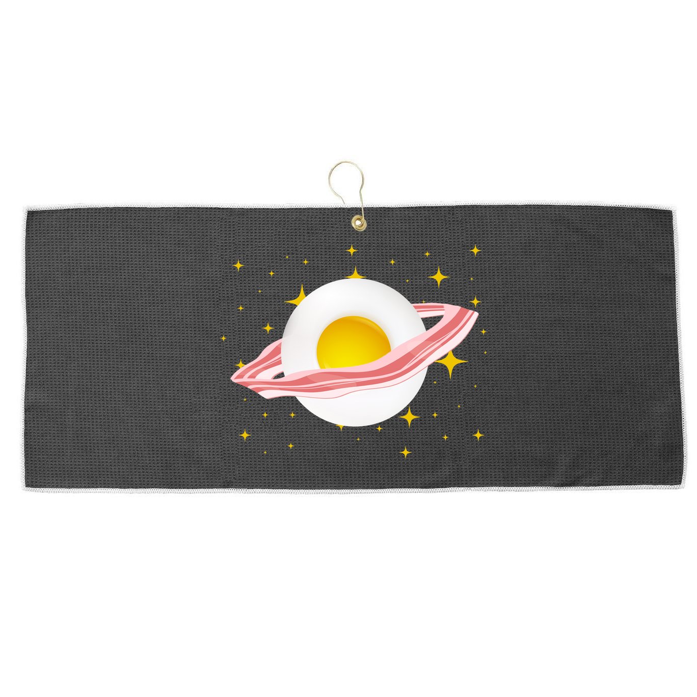 Egg Bacon Planet Large Microfiber Waffle Golf Towel