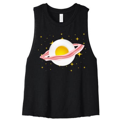 Egg Bacon Planet Women's Racerback Cropped Tank