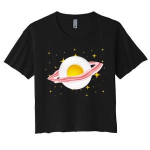 Egg Bacon Planet Women's Crop Top Tee