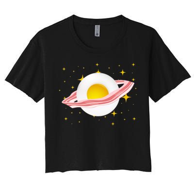 Egg Bacon Planet Women's Crop Top Tee