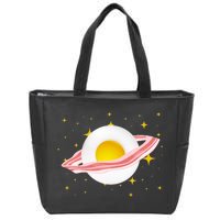 Egg Bacon Planet Zip Tote Bag