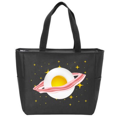 Egg Bacon Planet Zip Tote Bag