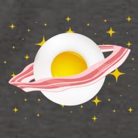 Egg Bacon Planet Vector Backpack