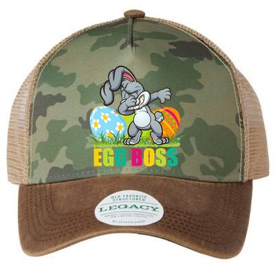 Egg Boss Dabbing Easter Bunny Legacy Tie Dye Trucker Hat