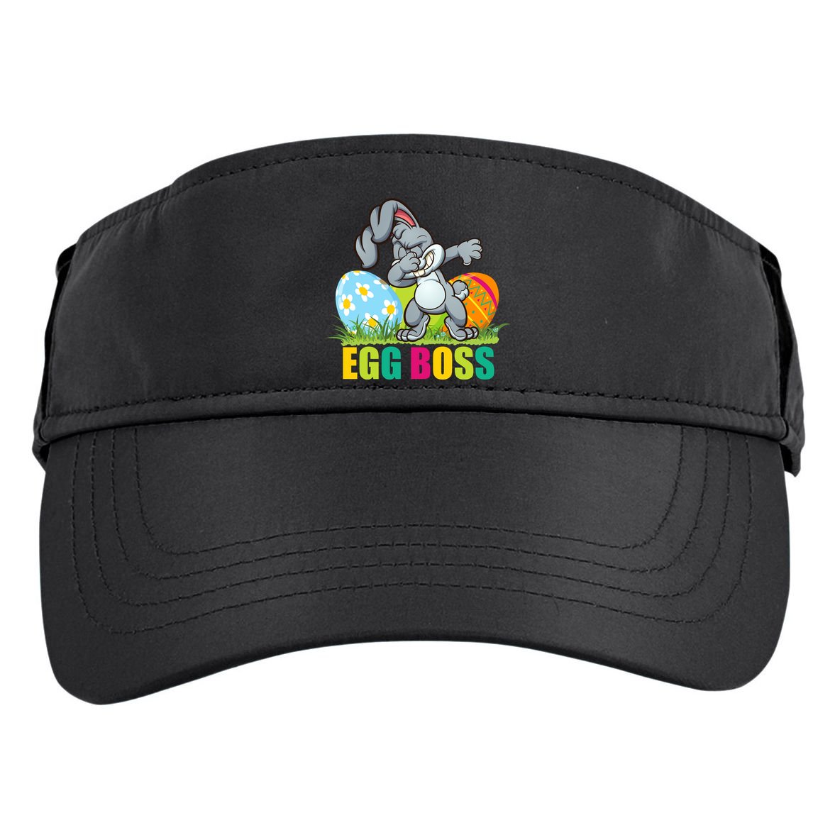 Egg Boss Dabbing Easter Bunny Adult Drive Performance Visor