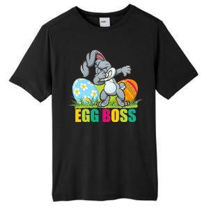 Egg Boss Dabbing Easter Bunny Tall Fusion ChromaSoft Performance T-Shirt