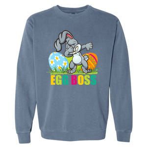 Egg Boss Dabbing Easter Bunny Garment-Dyed Sweatshirt