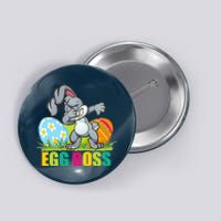 Egg Boss Dabbing Easter Bunny Button